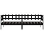 Sofá cama madera maciza de pino negro 90x200 cm de vidaXL, Camas y somieres - Ref: Foro24-840381, Precio: 101,37 €, Descuento: %