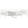 Sofá cama madera maciza de pino blanco 90x190 cm de vidaXL, Camas y somieres - Ref: Foro24-840383, Precio: 107,47 €, Descuent...