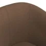 Sillón con taburete tela marrón de vidaXL, Sillones - Ref: Foro24-356435, Precio: 142,49 €, Descuento: %