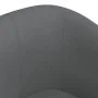 Sillón con taburete tela gris oscuro de vidaXL, Sillones - Ref: Foro24-356437, Precio: 134,01 €, Descuento: %