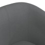 Sillón con taburete tela gris oscuro de vidaXL, Sillones - Ref: Foro24-356437, Precio: 135,96 €, Descuento: %