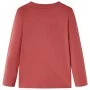 Camiseta infantil de manga larga rojo tostado 140 de vidaXL, Camisetas para niños - Ref: Foro24-13458, Precio: 7,99 €, Descue...