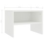Mesita de noche madera contrachapada blanco 40x30x30 cm de vidaXL, Mesitas de noche - Ref: Foro24-800063, Precio: 30,14 €, De...