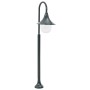 Farola de jardín aluminio verde oscuro E27 120 cm de vidaXL, Iluminación de exterior - Ref: Foro24-44218, Precio: 47,47 €, De...