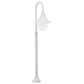 Farola de jardín de aluminio blanca E27 120 cm de vidaXL, Iluminación de exterior - Ref: Foro24-44210, Precio: 53,13 €, Descu...