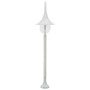 Farola de jardín de aluminio blanca E27 120 cm de vidaXL, Iluminación de exterior - Ref: Foro24-44210, Precio: 48,58 €, Descu...