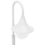 Farola de jardín de aluminio blanca E27 120 cm de vidaXL, Iluminación de exterior - Ref: Foro24-44210, Precio: 48,58 €, Descu...