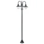 Farola de jardín con 3 luces aluminio verde oscuro E27 220 cm de vidaXL, Iluminación de exterior - Ref: Foro24-44216, Precio:...