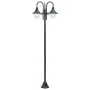 Farola de jardín con 3 luces aluminio verde oscuro E27 220 cm de vidaXL, Iluminación de exterior - Ref: Foro24-44216, Precio:...