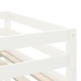 Cama alta niños con túnel madera pino blanco negro 90x200 cm de , Camas y somieres - Ref: Foro24-3206994, Precio: 219,95 €, D...