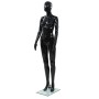 Maniquí de mujer completo base de vidrio negro brillante 175 cm de vidaXL, Maniquís - Ref: Foro24-142929, Precio: 178,25 €, D...