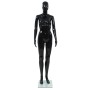 Maniquí de mujer completo base de vidrio negro brillante 175 cm de vidaXL, Maniquís - Ref: Foro24-142929, Precio: 178,25 €, D...