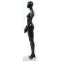 Maniquí de mujer completo base de vidrio negro brillante 175 cm de vidaXL, Maniquís - Ref: Foro24-142929, Precio: 178,25 €, D...