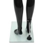Maniquí de mujer completo base de vidrio negro brillante 175 cm de vidaXL, Maniquís - Ref: Foro24-142929, Precio: 178,25 €, D...