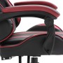 Silla de gaming de cuero sintético color vino tinto en Sillas gaming | Comprar online en Foru.es