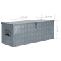Caja de aluminio 110,5x38,5x40 cm plateada de vidaXL, Cajas de herramientas - Ref: Foro24-142941, Precio: 271,28 €, Descuento: %