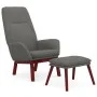 Sillón de relax con taburete tela gris claro de , Sillones - Ref: Foro24-3097871, Precio: 144,92 €, Descuento: %