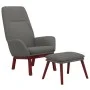 Relaxation armchair with light gray fabric stool by , Armchairs - Ref: Foro24-3097871, Price: 144,92 €, Discount: %