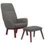 Sillón de relax con taburete tela gris claro de , Sillones - Ref: Foro24-3097871, Precio: 146,72 €, Descuento: %