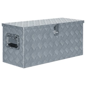 Caja de aluminio 80x30x35 cm plateada de vidaXL, Cajas de herramientas - Ref: Foro24-142939, Precio: 181,94 €, Descuento: %