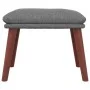 Relaxation armchair with light gray fabric stool by , Armchairs - Ref: Foro24-3097871, Price: 144,92 €, Discount: %