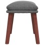 Sillón de relax con taburete tela gris claro de , Sillones - Ref: Foro24-3097871, Precio: 146,72 €, Descuento: %