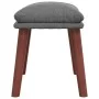 Sillón de relax con taburete tela gris claro de , Sillones - Ref: Foro24-3097871, Precio: 144,92 €, Descuento: %