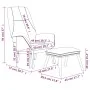 Relaxation armchair with light gray fabric stool by , Armchairs - Ref: Foro24-3097871, Price: 144,92 €, Discount: %