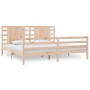 Estructura de cama de madera maciza de pino 200x200 cm de , Camas y somieres - Ref: Foro24-3104303, Precio: 157,99 €, Descuen...
