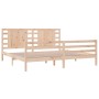 Estructura de cama de madera maciza de pino 200x200 cm de , Camas y somieres - Ref: Foro24-3104303, Precio: 157,99 €, Descuen...