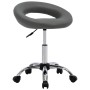 Silla de comedor giratoria de cuero sintética gris de , Sillas de comedor - Ref: Foro24-3085834, Precio: 74,45 €, Descuento: %