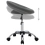 Silla de comedor giratoria de cuero sintética gris de , Sillas de comedor - Ref: Foro24-3085834, Precio: 74,45 €, Descuento: %