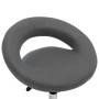 Silla de comedor giratoria de cuero sintética gris de , Sillas de comedor - Ref: Foro24-3085834, Precio: 74,45 €, Descuento: %