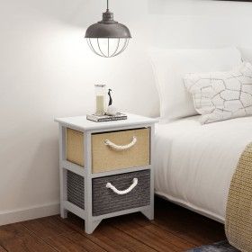 Mesitas de noche 2 unidades madera de vidaXL, Mesitas de noche - Ref: Foro24-242889, Precio: 95,88 €, Descuento: %