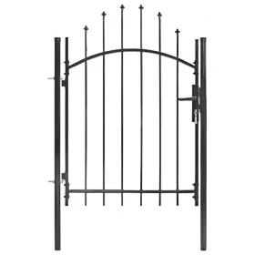 Black steel garden gate 1x1.5 m by vidaXL, garden gates - Ref: Foro24-143058, Price: 120,50 €, Discount: %