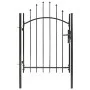 Schwarzes Gartentor aus Stahl 1x1,5 m von vidaXL, Gartentore - Ref: Foro24-143058, Preis: 120,50 €, Rabatt: %