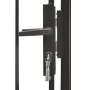 Puerta de jardín de acero negro 1x1,5 m de vidaXL, Puertas de jardín - Ref: Foro24-143058, Precio: 111,91 €, Descuento: %