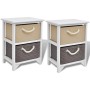 Mesitas de noche 2 unidades madera de vidaXL, Mesitas de noche - Ref: Foro24-242889, Precio: 95,88 €, Descuento: %
