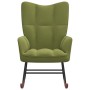 Silla mecedora de terciopelo verde claro de , Mecedoras - Ref: Foro24-328142, Precio: 110,00 €, Descuento: %