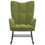 Silla mecedora de terciopelo verde claro de , Mecedoras - Ref: Foro24-328142, Precio: 122,97 €, Descuento: %