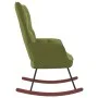 Silla mecedora de terciopelo verde claro de , Mecedoras - Ref: Foro24-328142, Precio: 122,97 €, Descuento: %