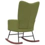 Silla mecedora de terciopelo verde claro de , Mecedoras - Ref: Foro24-328142, Precio: 122,97 €, Descuento: %