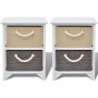 Mesitas de noche 2 unidades madera de vidaXL, Mesitas de noche - Ref: Foro24-242889, Precio: 95,88 €, Descuento: %