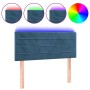 Cabecero con LED de terciopelo azul oscuro 90x5x78/88 cm de , Cabeceros y pies de cama - Ref: Foro24-3121792, Precio: 43,86 €...