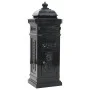 Vintage-style black stainless steel aluminum column mailbox by vidaXL, mailboxes - Ref: Foro24-43888, Price: 300,91 €, Discou...