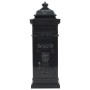 Buzón de columna de aluminio estilo vintage inoxidable negro de vidaXL, Buzones de correo - Ref: Foro24-43888, Precio: 333,27...