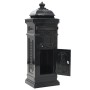 Buzón de columna de aluminio estilo vintage inoxidable negro de vidaXL, Buzones de correo - Ref: Foro24-43888, Precio: 333,27...