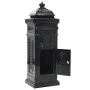 Vintage-style black stainless steel aluminum column mailbox by vidaXL, mailboxes - Ref: Foro24-43888, Price: 300,91 €, Discou...