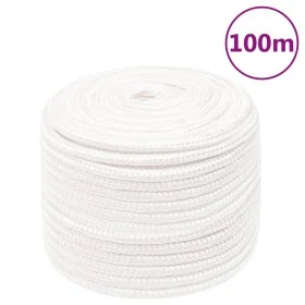 Cuerda de barco polipropileno blanco intenso 12 mm 100 m de , Sogas y cuerdas metálicas - Ref: Foro24-152566, Precio: 56,04 €...