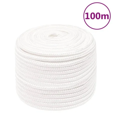 Cuerda de barco polipropileno blanco intenso 12 mm 100 m de , Sogas y cuerdas metálicas - Ref: Foro24-152566, Precio: 56,04 €...